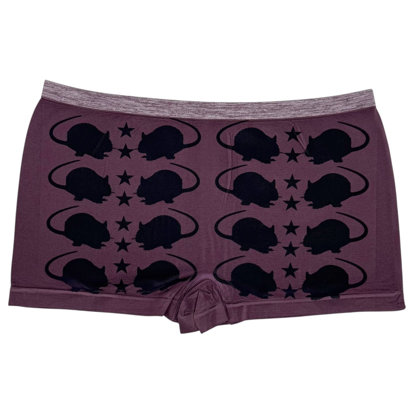 PUNK RAT DARK PURLE BOYSHORT UNDIES - XL