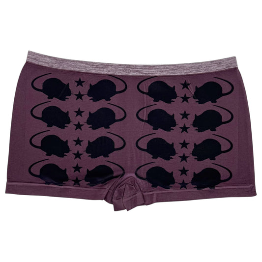 PUNK RAT DARK PURLE BOYSHORT UNDIES - XL