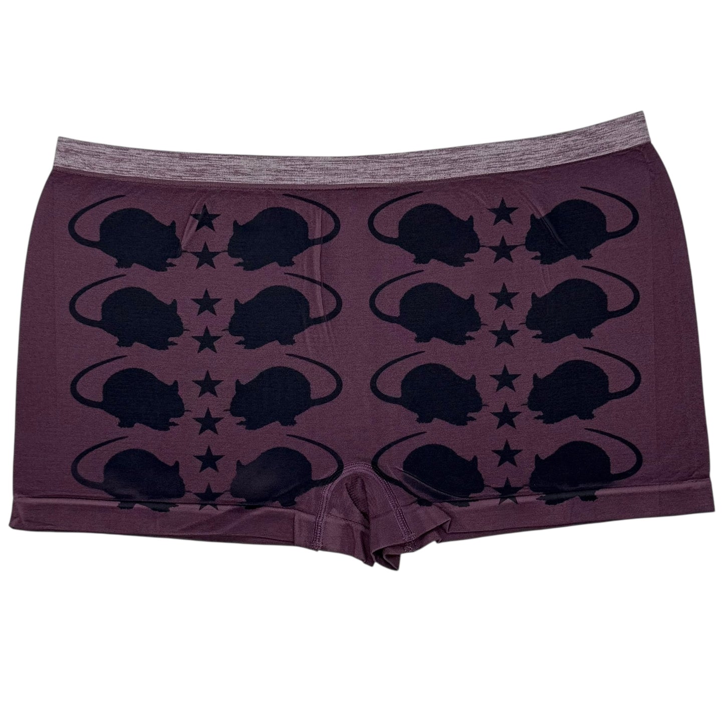 PUNK RAT DARK PURLE BOYSHORT UNDIES - XL