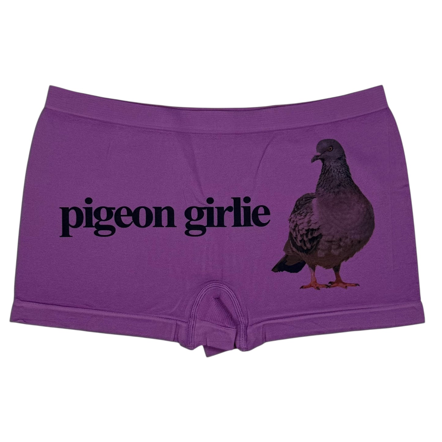 PIGEON GIRLIE PURPLE BOYSHORT UNDIES - M
