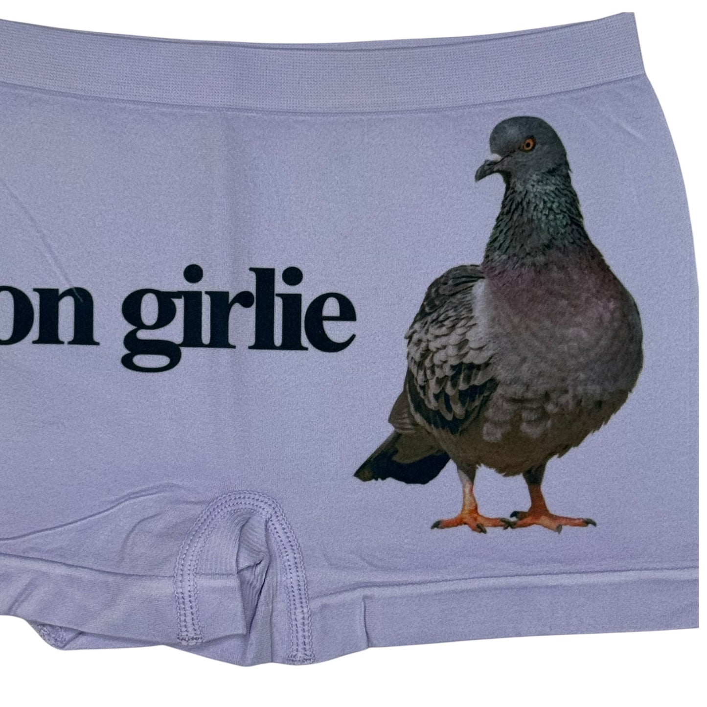 PIGEON GIRLIE LILAC BOYSHORT UNDIES - S