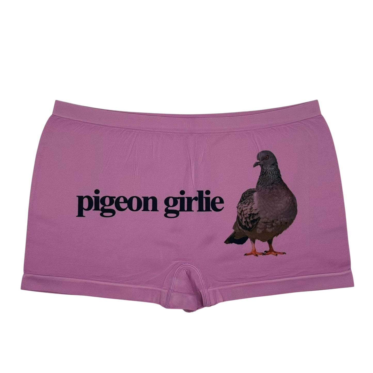 PIGEON GIRLIE PINK BOYSHORT UNDIES SAMPLE - XL