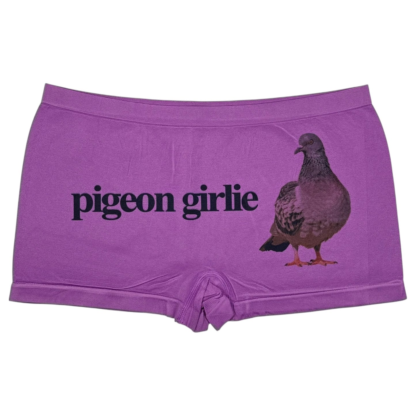 PIGEON GIRLIE PURPLE BOYSHORT UNDIES - L