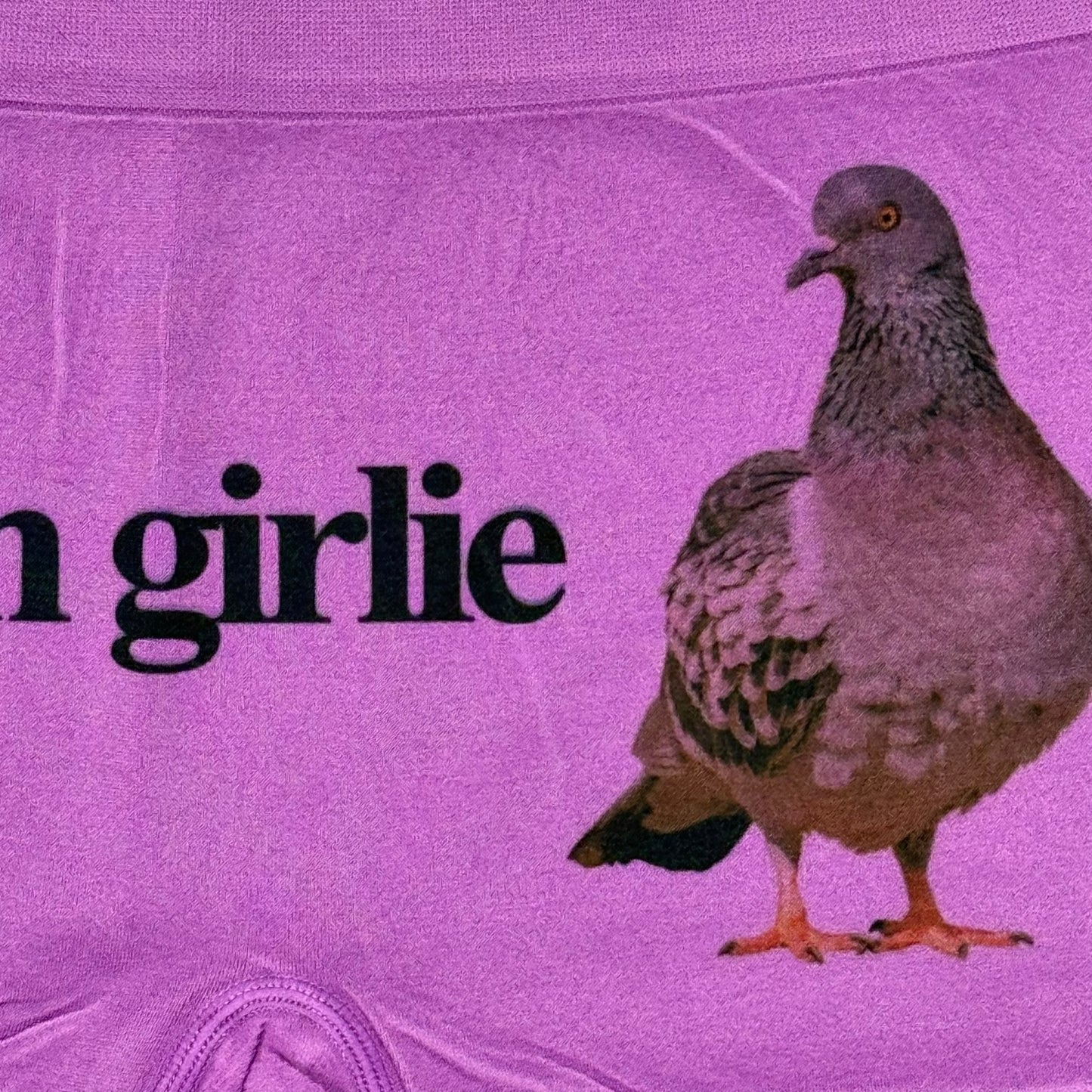 PIGEON GIRLIE PURPLE BOYSHORT UNDIES - L