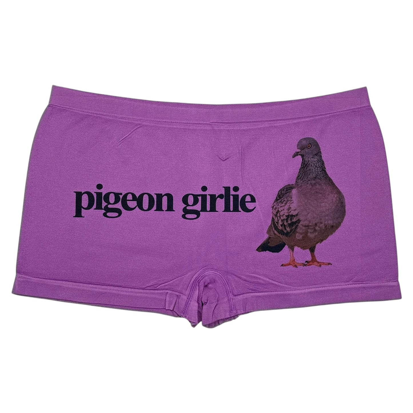 PIGEON GIRLIE PURPLE BOYSHORT UNDIES - L