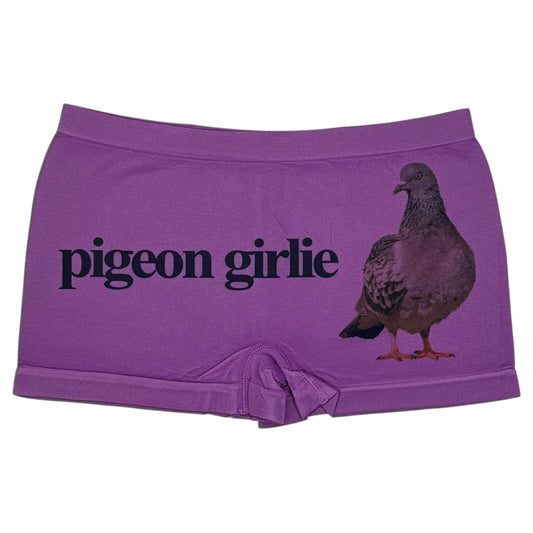 PIGEON GIRLIE PURPLE BOYSHORT UNDIES - S