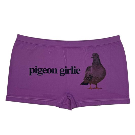 PIGEON GIRLIE PURPLE BOYSHORT UNDIES - 2XL