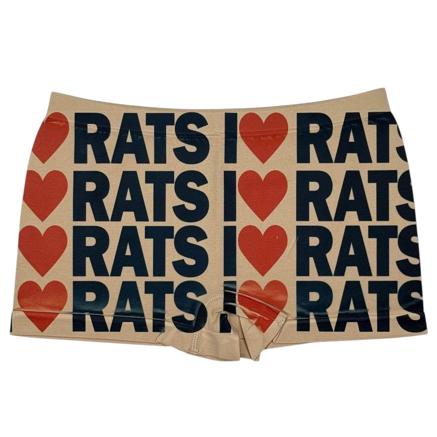 I <3 RATS NUDE BOYSHORT UNDIES - S