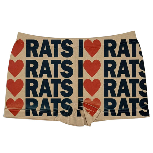 I <3 RATS NUDE BOYSHORT UNDIES - S