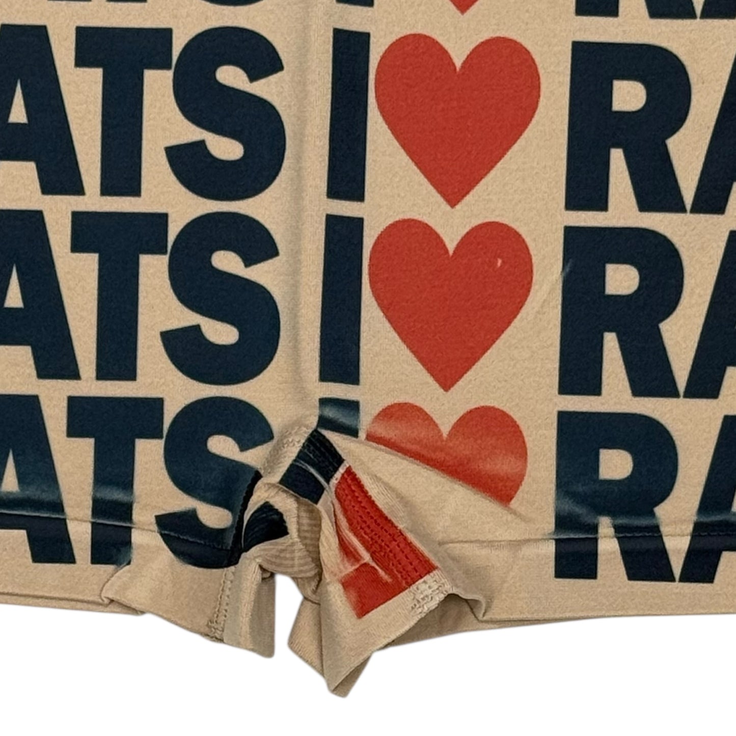 I <3 RATS NUDE BOYSHORT UNDIES - S