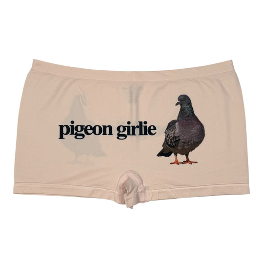 PIGEON GIRLIE PEACH BOYSHORT UNDIES - 2XL