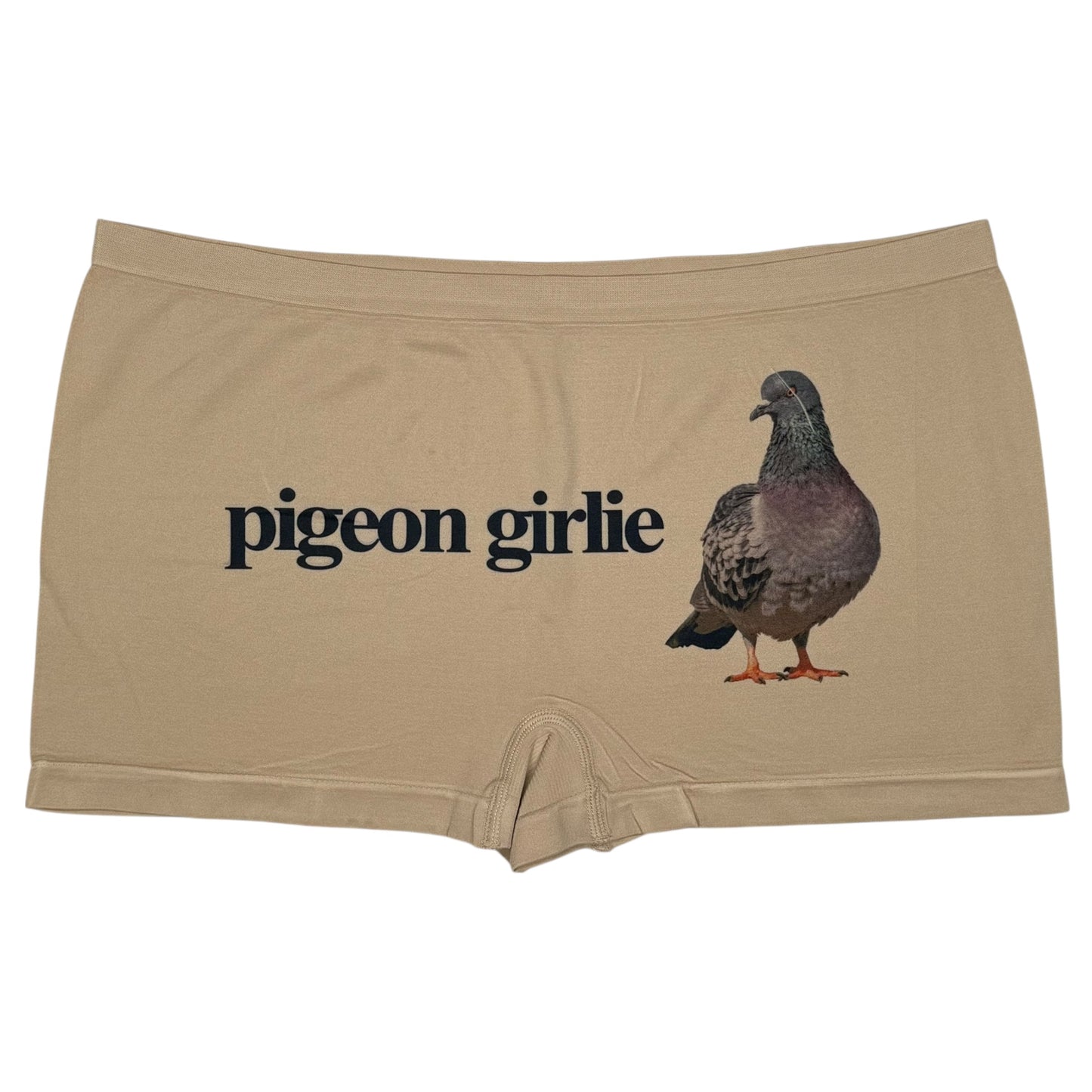 PIGEON GIRLIE NUDE BOYSHORT UNDIES - 2XL