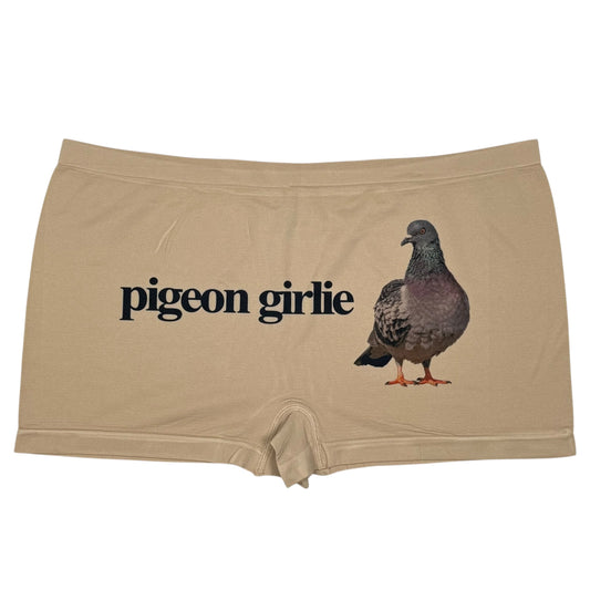 PIGEON GIRLIE NUDE BOYSHORT UNDIES - 2XL