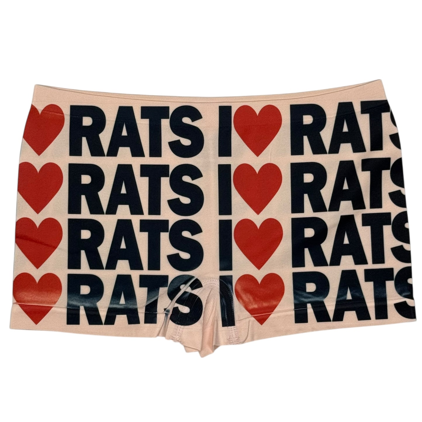I <3 RATS PEACH BOYSHORT UNDIES