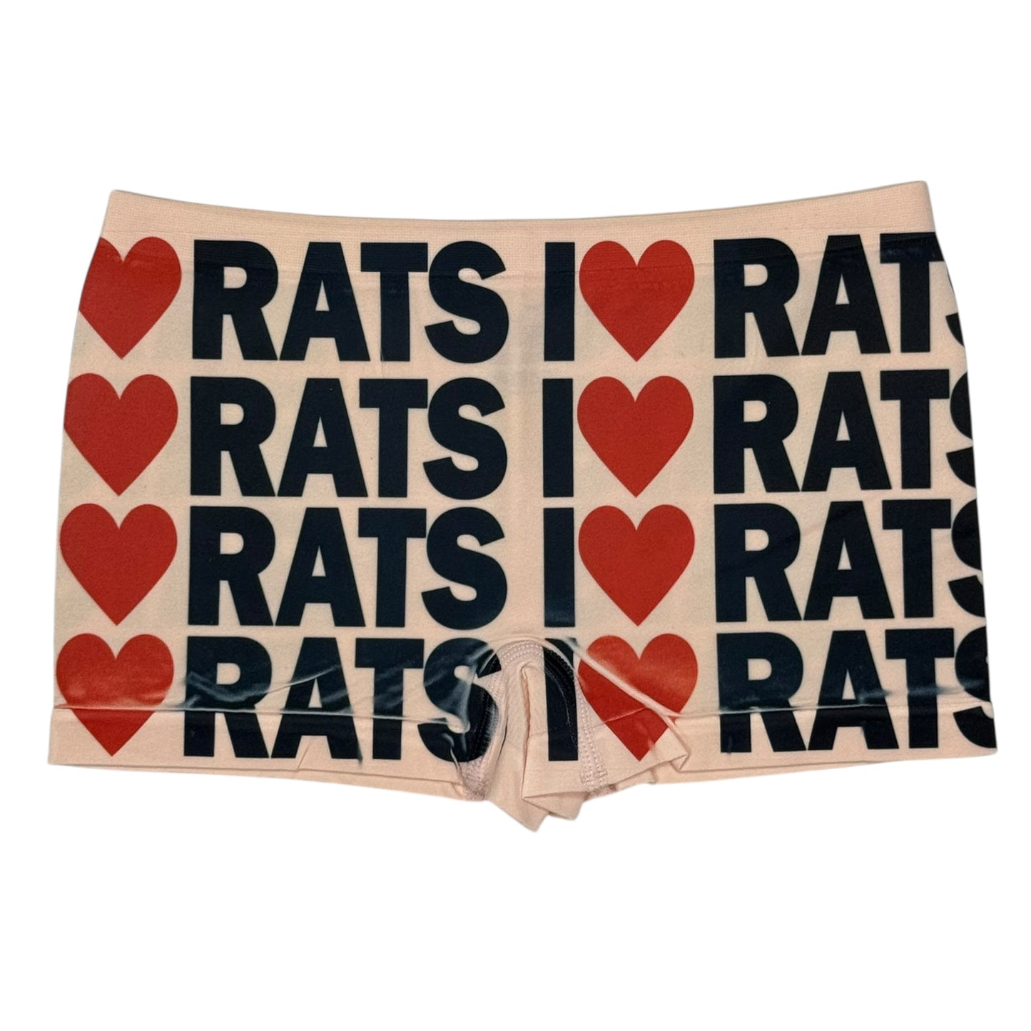 I <3 RATS PEACH BOYSHORT UNDIES