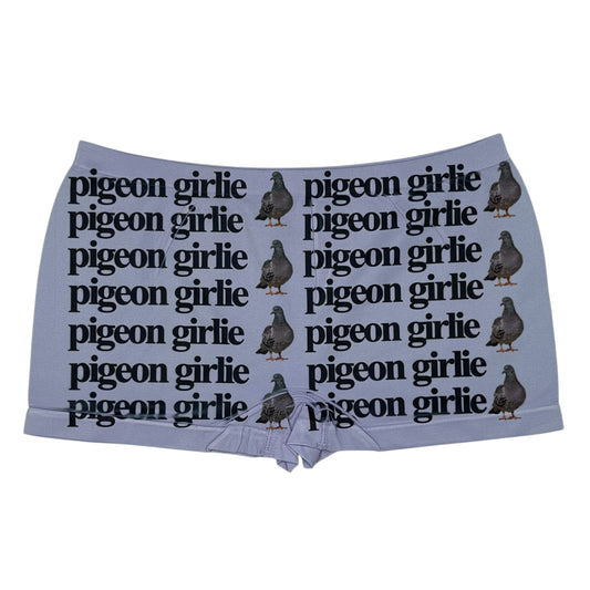 PIGEON GIRLIE LILAC BOYSHORT UNDIES - L