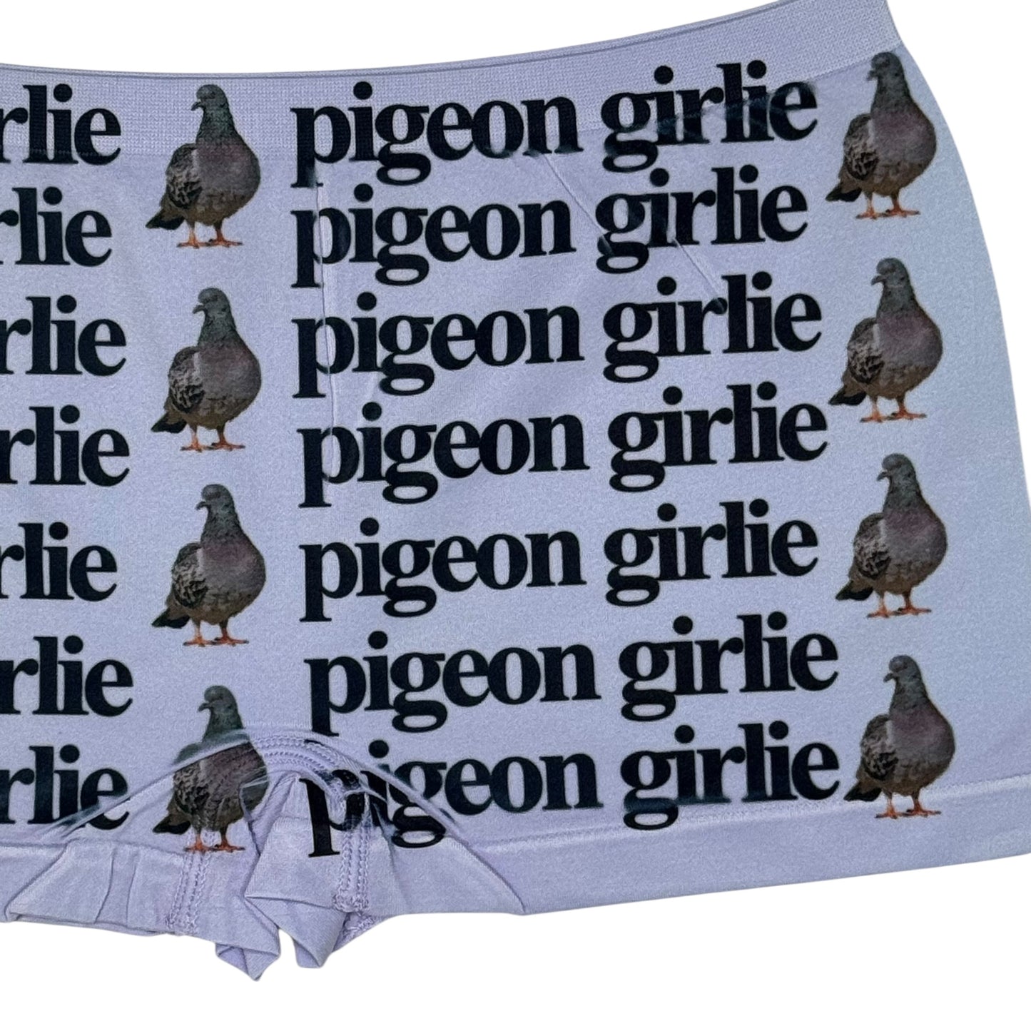 PIGEON GIRLIE LILAC BOYSHORT UNDIES - L