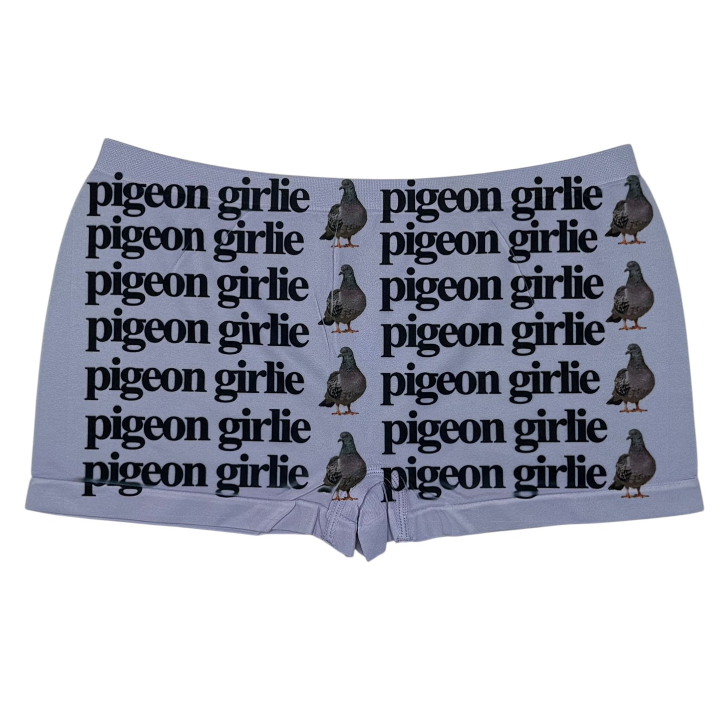 PIGEON GIRLIE LILAC BOYSHORT UNDIES - L