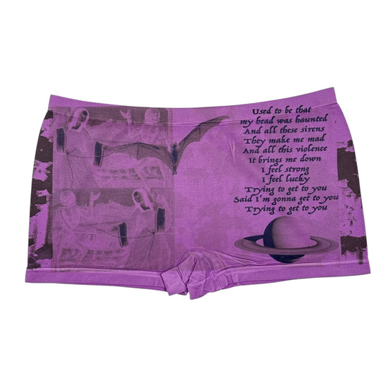 SIRENS PURPLE BOYSHORT UNDIES - XL