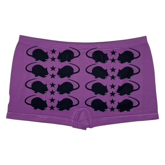 PUNK RAT PURPLE BOYSHORT UNDIES - 2XL