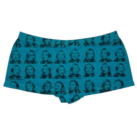 KATE MOSS TEAL BOYSHORT UNDIES - XL