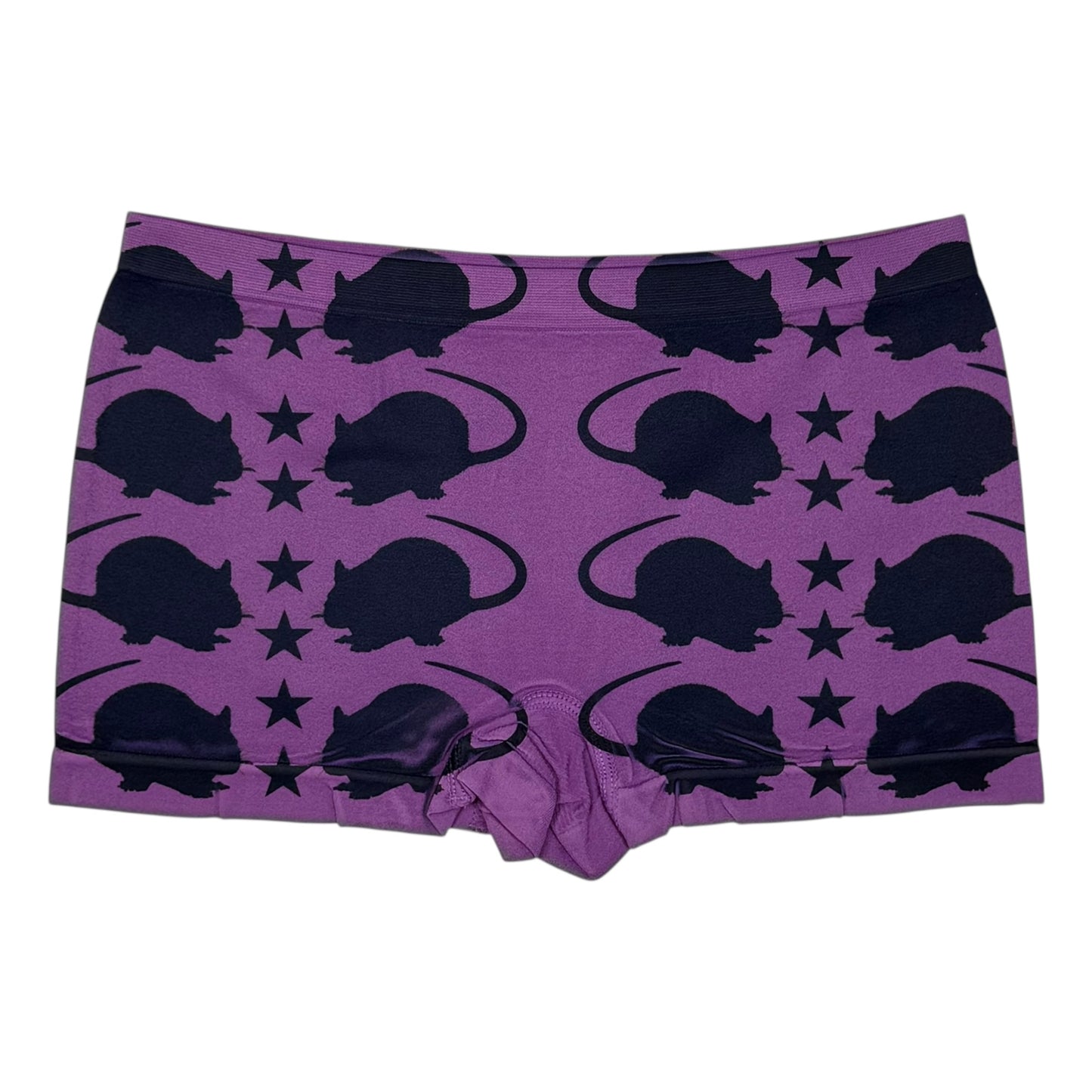 PUNK RAT PURPLE BOYSHORT UNDIES - S