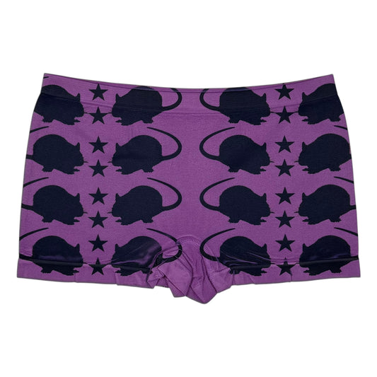 PUNK RAT PURPLE BOYSHORT UNDIES - S