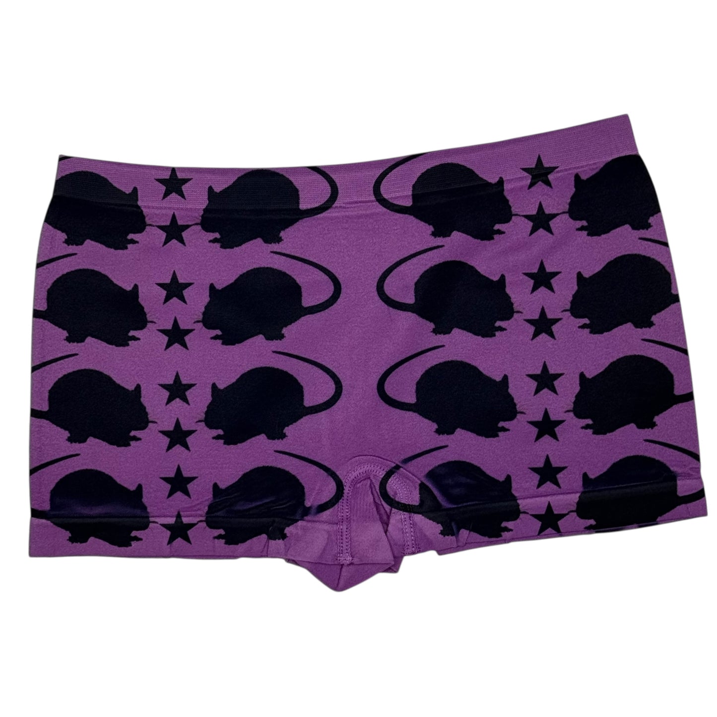 PUNK RAT PURPLE BOYSHORT UNDIES - S