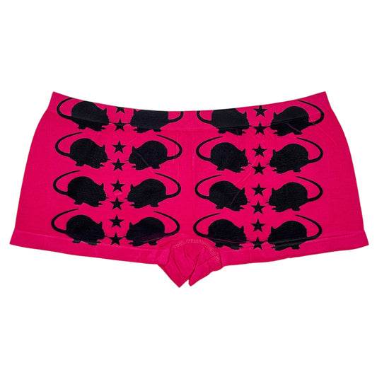 PUNK RAT FUSCHIA BOYSHORT UNDIES - XL