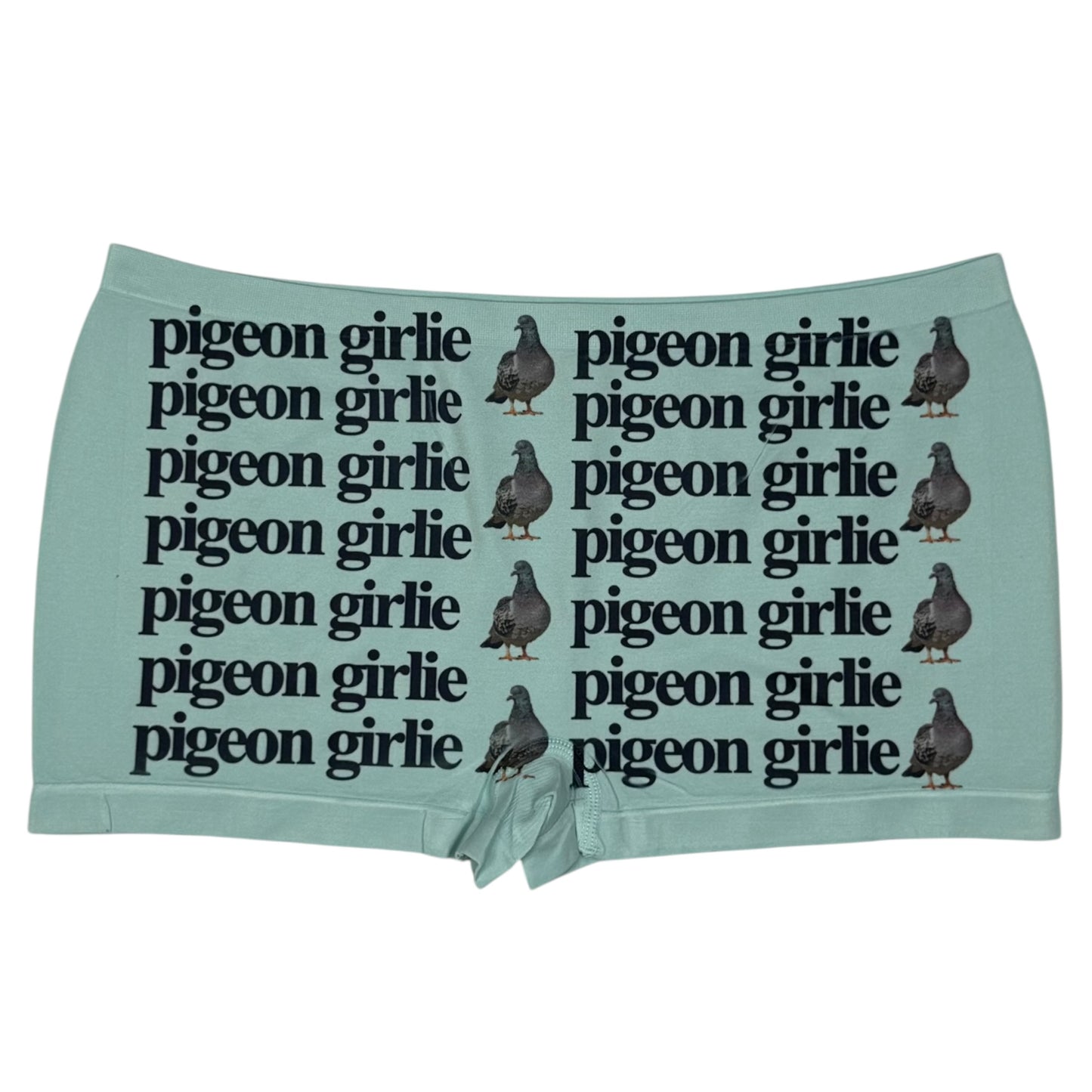 PIGEON GIRLIE SEAFOAM GREEN BOYSHORT UNDIES - XL