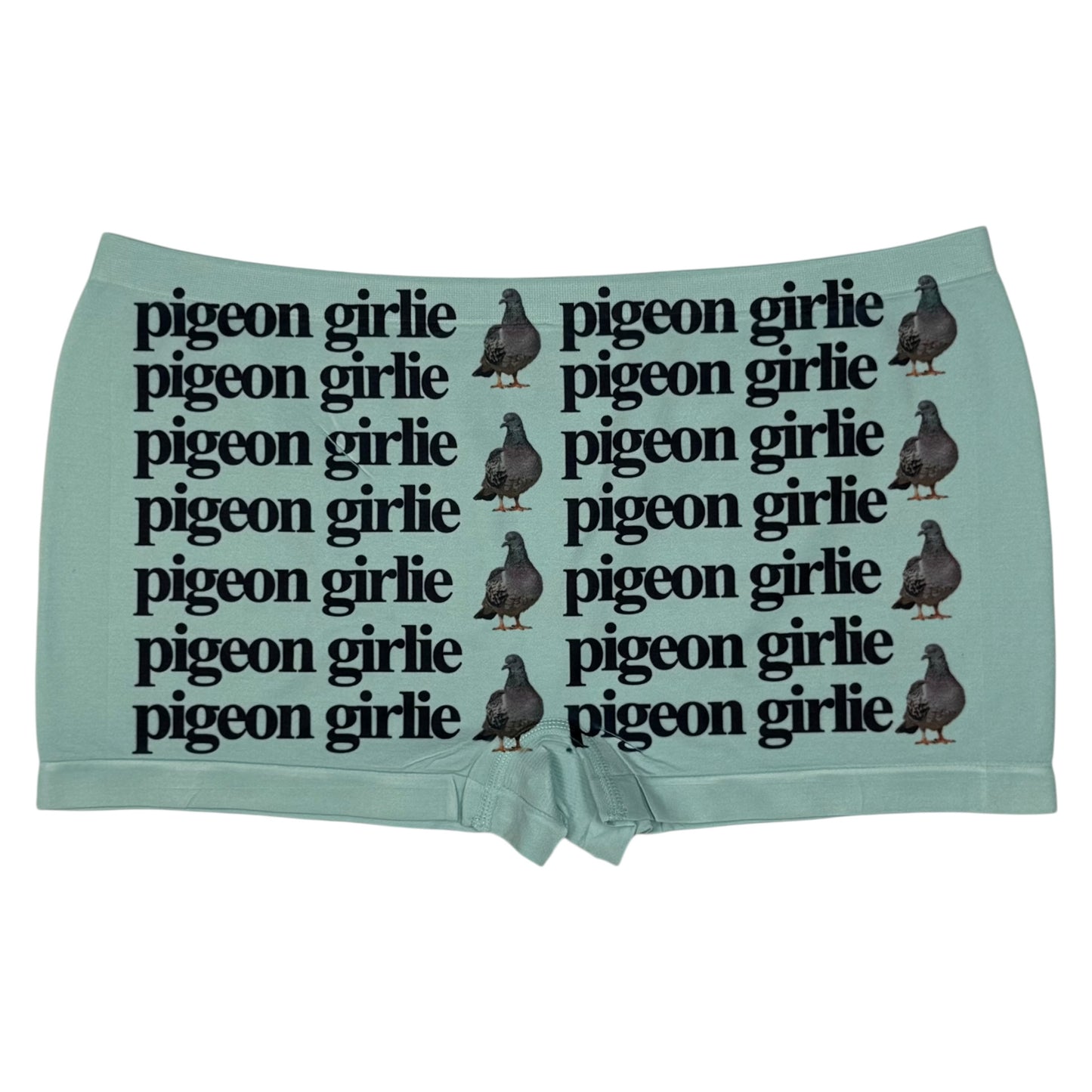 PIGEON GIRLIE SEAFOAM GREEN BOYSHORT UNDIES - XL