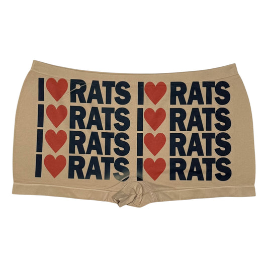 I LOVE RATS NUDE BOYSHORT UNDIES - XL