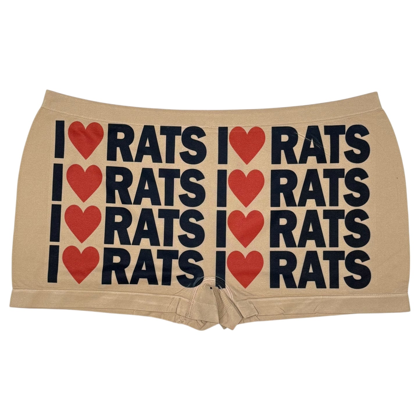 I LOVE RATS NUDE BOYSHORT UNDIES - XL
