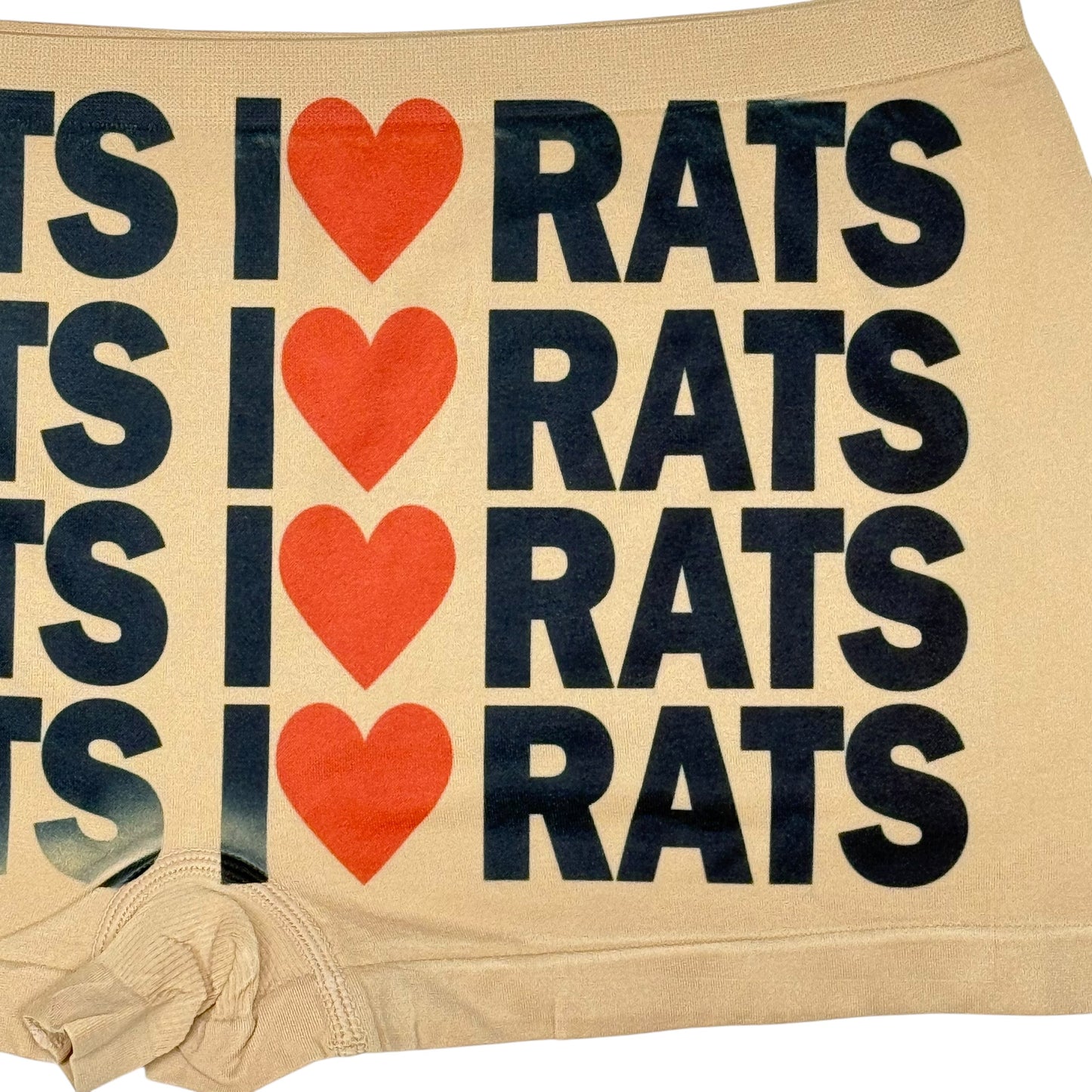 I LOVE RATS NUDE BOYSHORT UNDIES - XL