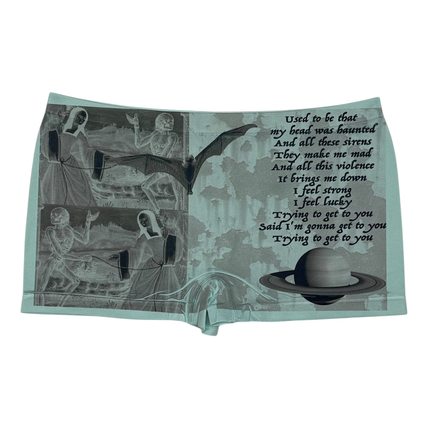 SIRENS SEAFOAM BOYSHORT UNDIES - L