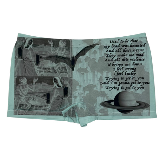 SIRENS SEAFOAM BOYSHORT UNDIES - L