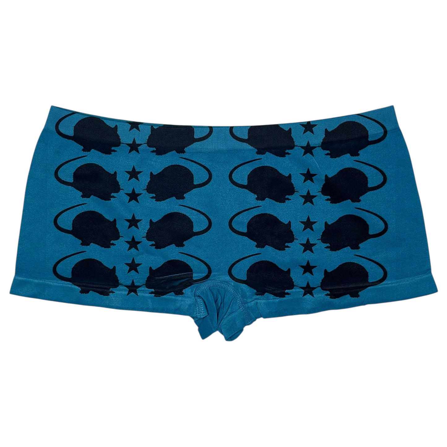PUNK RAT TEAL BOYSHORT UNDIES - XL
