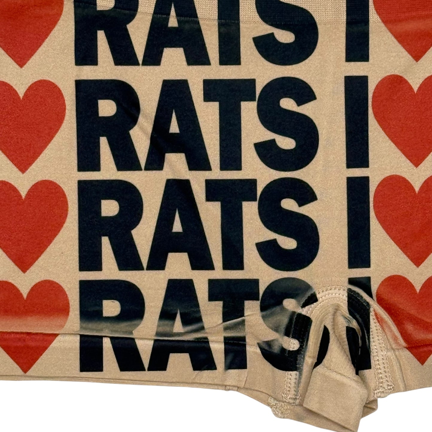 I <3 RATS NUDE BOYSHORT UNDIES - S