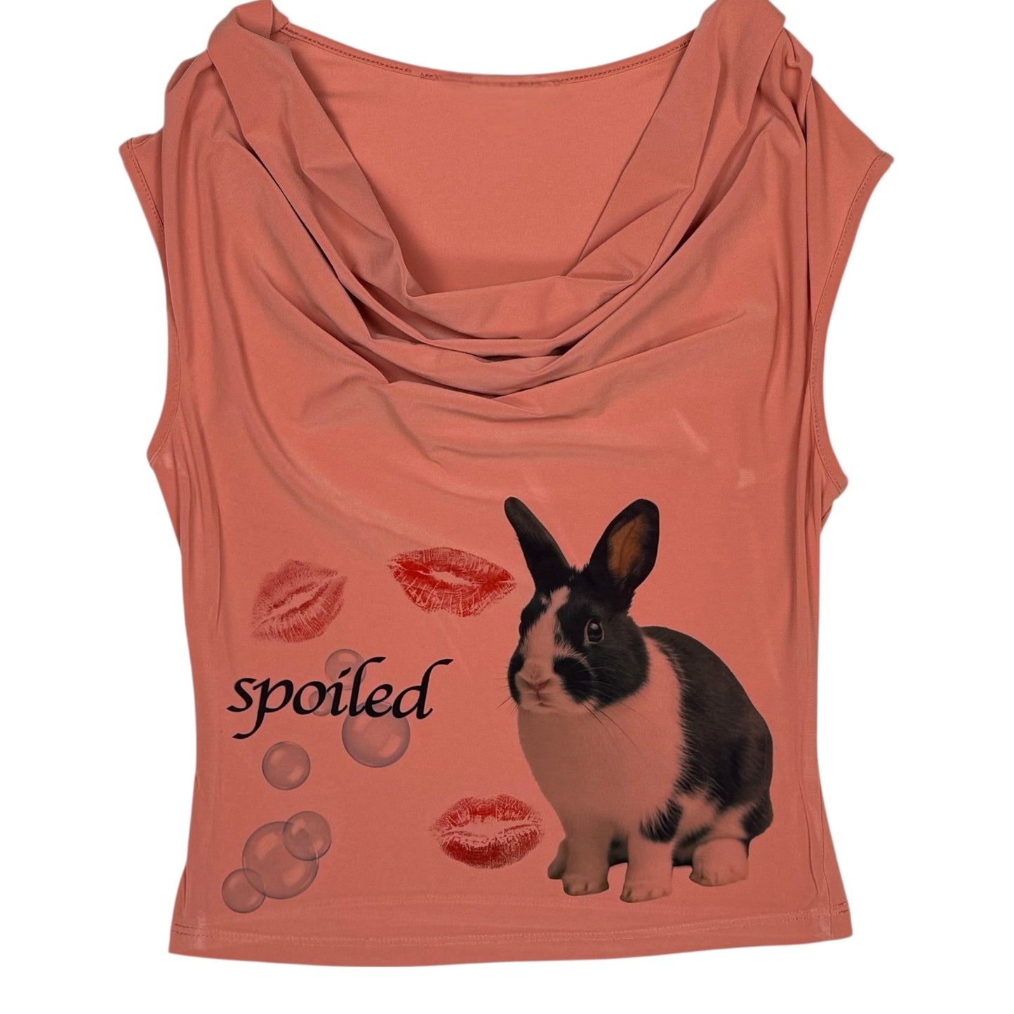 SPOILED BUNNY PEACH TOP - S