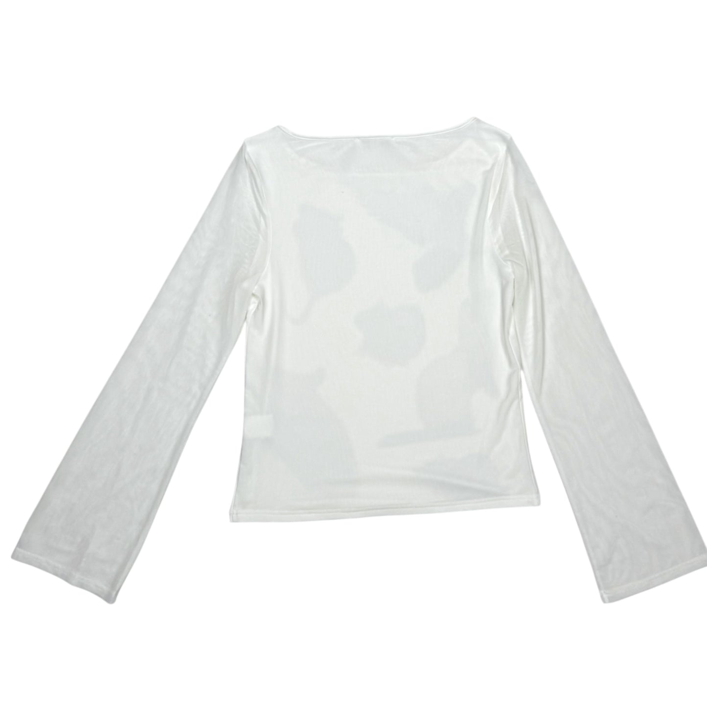 CRITTER WHITE MESH OPAQUE LONG SLEEVE - L