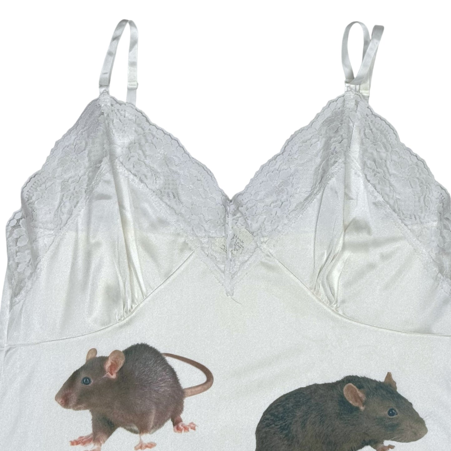 RAT WHITE SLIP DRESS - M