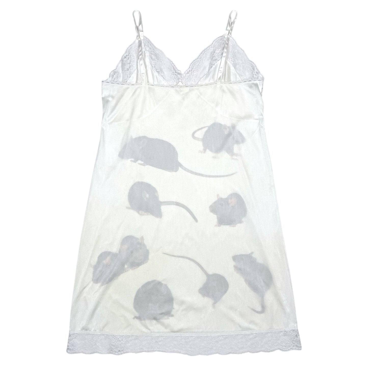 RAT WHITE SLIP DRESS - M