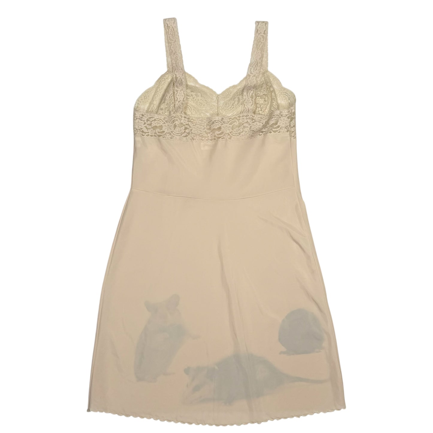 CRITTER BEIGE SLIP DRESS - M