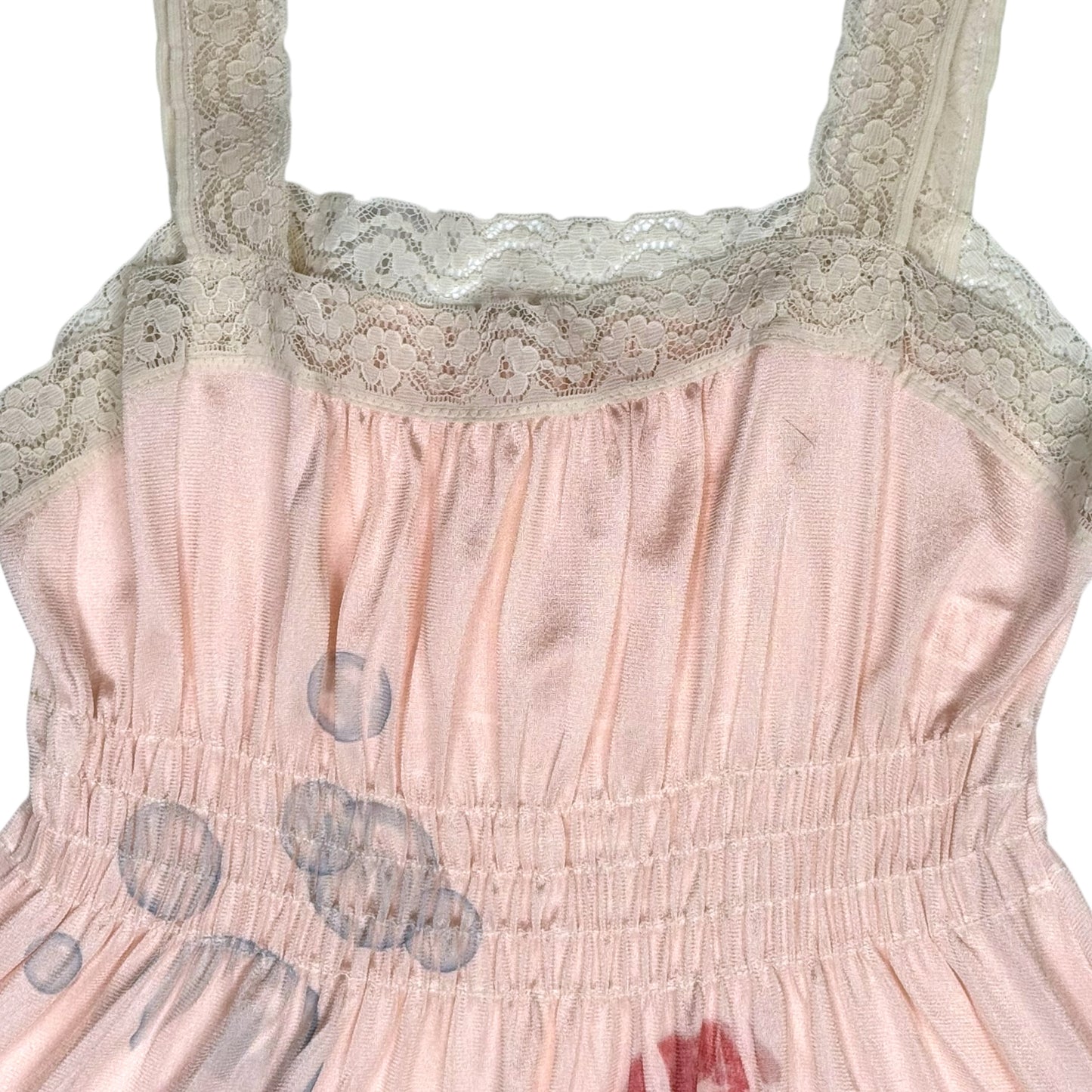 CRITTER OR VEGAS? PINK TIERED DRESS - S