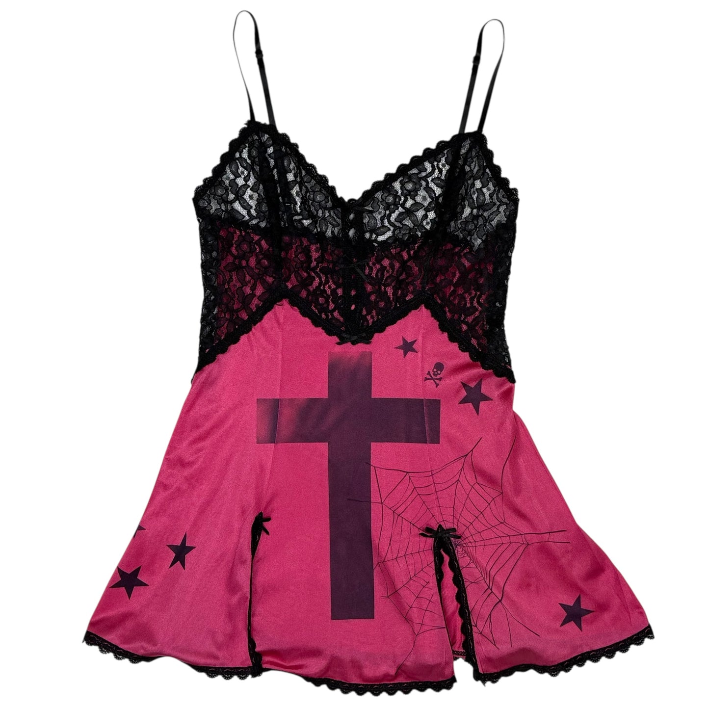 CAUSE TONIGHT WELL BE THE PINK SPIDER TANK - XS