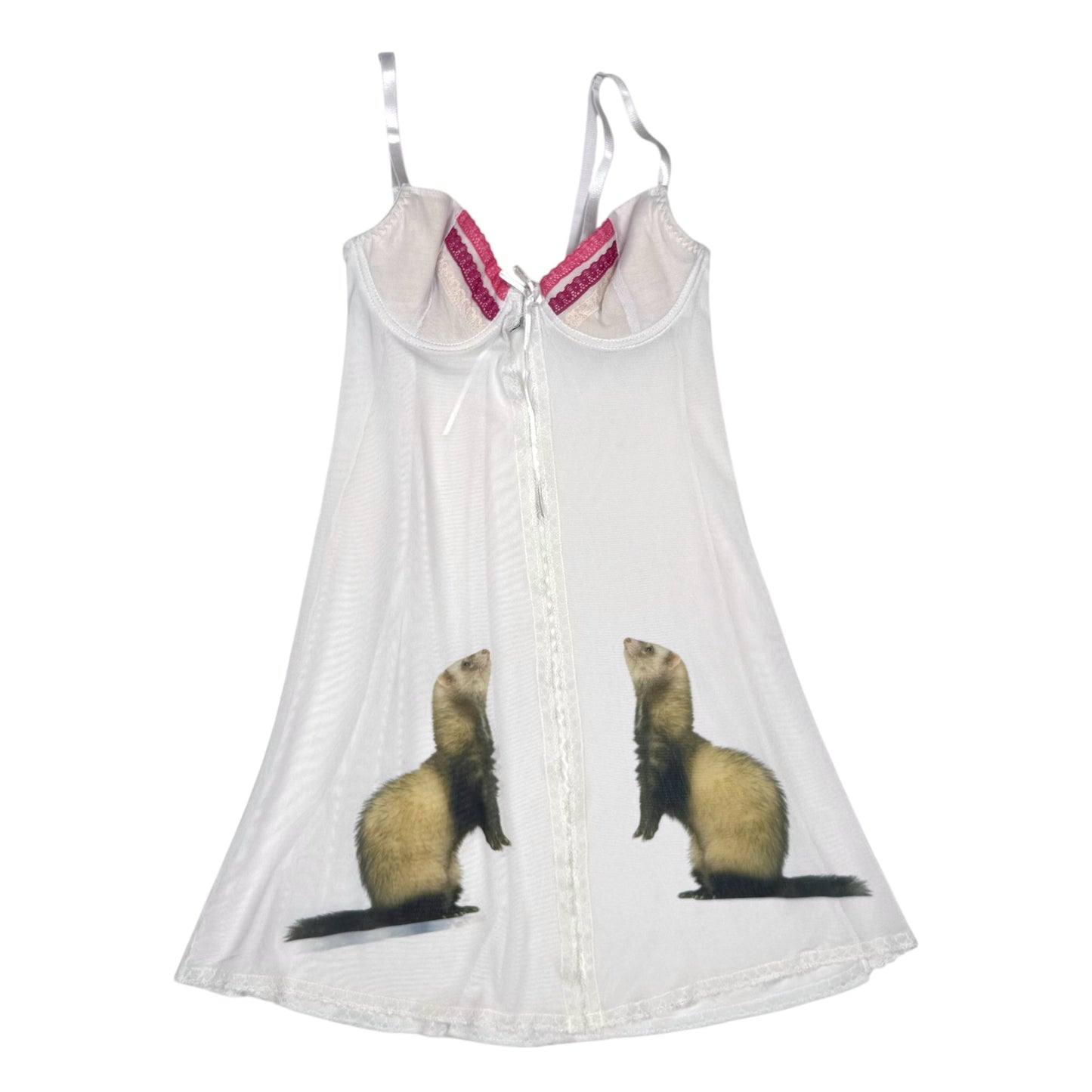 FERRETITA BABYDOLL PINK TANK - S