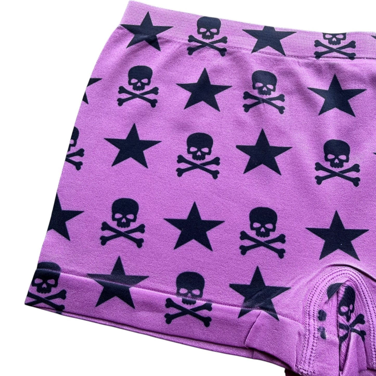 STARRY SKULLS PURPLE BOYSHORT UNDIES