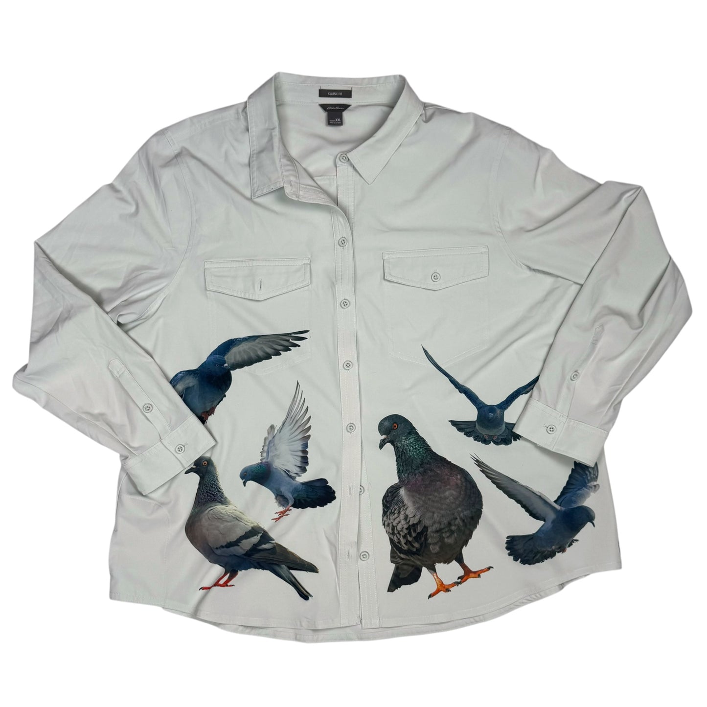 PIGEON PASTEL GREEN BLOUSE - XXL