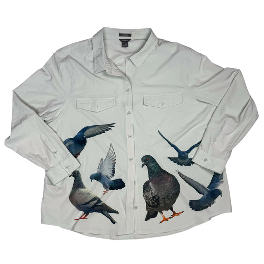 PIGEON PASTEL GREEN BLOUSE - XXL