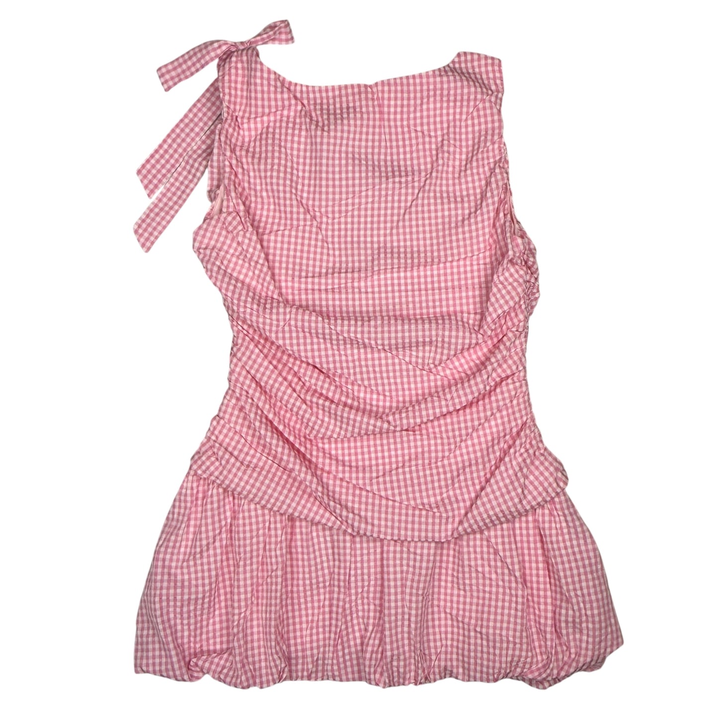PINK GINGHAM RAT DRESS - XL